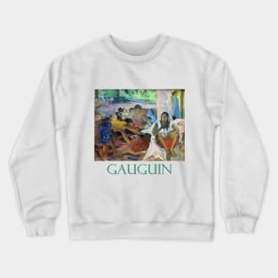 Fisherwomen of Tahiti by Paul Gauguin Crewneck Sweatshirt